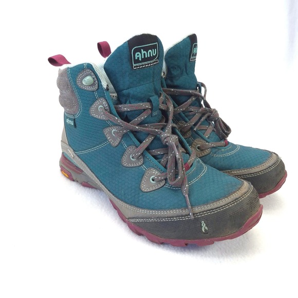 Ahnu Shoes - Ahnu Sugarpine Hiking Boots Blue Teal Sz 9.5 Waterproof Vibram Gorpcore Outdoor
